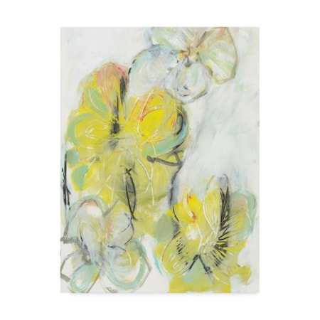 Jodi Fuchs 'Yellow Floral Abstract Ii' Canvas Art,14x19